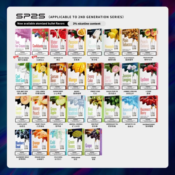 【SP2S煙弹】思博瑞透明替換彈/通用RELX/3顆裝/台灣正品現貨-蒸汽樂園電子煙